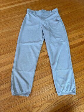 Adidas Baseball Pants Cropped - Light Grey, Medium